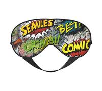 Comic Art Print Lightweight Sleep Mask Breathable Light-Blocking Travel Yoga Outdoor Adventures