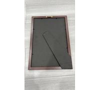 Comic Book Frame 2 Pack, MDF Wood Frame, Acid-Free Matting, 98% UV Polycarbonate Protection, Fits Comics up to 6 3/4" x 10 1/4", Fits with Comic Book Bags and Sleeves (Brown Frame. Black Mat)