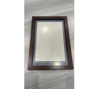 Comic Book Frame 2 Pack, MDF Wood Frame, Acid-Free Matting, 98% UV Polycarbonate Protection, Fits Comics up to 6 3/4" x 10 1/4", Fits with Comic Book Bags and Sleeves (BROWN FRAME. WHITE MAT)