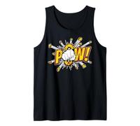 Comic Book Pop Art POW Action Punch Graphic Illustration Tank Top
