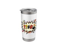 Comic Book Swear Bubble Pop Art Explosion Humor Stainless Steel Insulated Tumbler