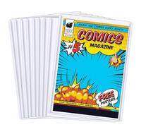 Comic Book Toploader 7.5 x 11 Inch Premium PVC Hard Cases for Current and Silver Time Comics Crystal Clear Protection Display Storage and Collection Holder 15 Pack