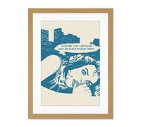Comic Capitalism Commentary Large Framed Art Print Wall Poster 18x24 inch
