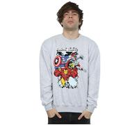 Comic Characters Sweatshirt Marvel Grey XL
