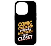 Comic Collector Building A Multiverse In My Closet Comic Fan Case for iPhone 14 Pro