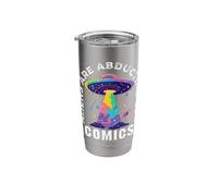 Comic Collector Graphic Novel Reader Funny Alien Quote Stainless Steel Insulated Tumbler