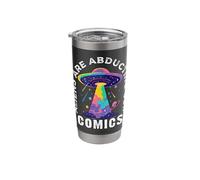Comic Collector Graphic Novel Reader Funny Alien Quote Stainless Steel Insulated Tumbler