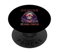 Comic Collector Graphic Novel Reader Funny Quote PopSockets Adhesive PopGrip
