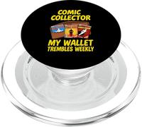 Comic Collector My Wallet Trembles Weekly Comic Nerd PopSockets PopGrip for MagSafe