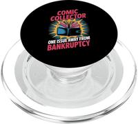 Comic Collector One Issue Away From Bankruptcy Comic Fan PopSockets PopGrip for MagSafe