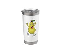 Comic Drawing of a Happy pear Stainless Steel Insulated Tumbler