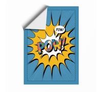 Comic Explosion Burst Retro Unframed Wall Art Print A2 (59.4×42cm), Wall Decor for Living Room, Bedroom, Office & Home, Art Gift