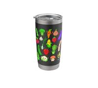 Comic Kawaii Vegetables Stainless Steel Insulated Tumbler
