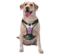 Comic Like Lotus Flower Premium Dog Harness for Small, Medium, and Large Dogs â€“ Durable, No Pull with Reflective Straps and Quick Release BucklesX-Large