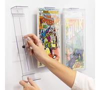 Comic Mount Comic Book Frame, Wall Mount and Shelf Stand, Invisible and Adjustable, 5 Pack