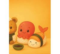 Comic Panel Sketchbook - Kawaii Sushi Animals: 100 pages of panel layouts with inspiring creative quotes for manga, comics, and storyboarding.