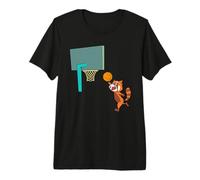 Comic red Panda Playing Basketball Premium T-Shirt
