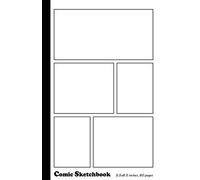Comic Sketchbook: Small blank comic book for drawing , sketching , coloring and story writing for your own comic : white cover