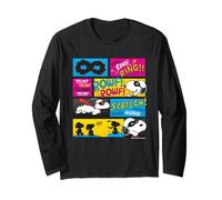 Comic Snoopy Masked Hero Super Hero Rescue Dog Strip Fun Long Sleeve T-Shirt