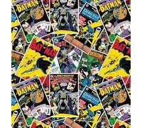 Comic Stack Toss - Cotton Printed Fabric by 0.5M Multiples 110cm Wide (100% Cotton, Genuine Licensed Fabric, Ideal for Crafts, Quilting, Sewing, Patchwork)