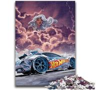 Comic Storm Sports Car Jigsaw Puzzles for Adults 1000 Jigsaws,Challenging Game And Family Play Wall Decoration Unique Birthday And Xmas Gifts (38x26cm)
