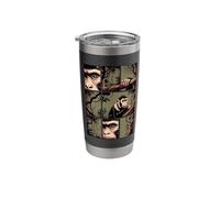 Comic Strips Art Capuchin Monkey Stainless Steel Insulated Tumbler