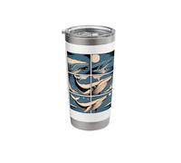 Comic Strips Art Humpback Whale Humpback Whales Stainless Steel Insulated Tumbler