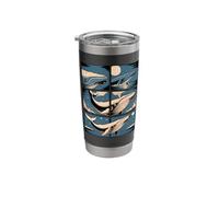 Comic Strips Art Humpback Whale Humpback Whales Stainless Steel Insulated Tumbler