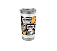 Comic Strips Art Monkey Monkeys Stainless Steel Insulated Tumbler