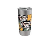 Comic Strips Art Monkey Monkeys Stainless Steel Insulated Tumbler