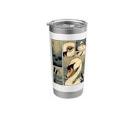 Comic Strips Art Swan Swans Stainless Steel Insulated Tumbler