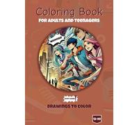 Comic-Style Coloring Book for Adults - A Unique Art Experience!