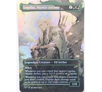 Comic Style Legolas, Master Archer 01 Foil - Alternative Custom Art Creature MTG