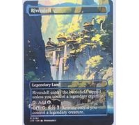 Comic Style Rivendell #01 Foil - Alternative Custom Art Legendary Land MTG