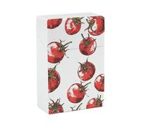 Comic Style Tomatoes Cigarettes Box Crush Proof, Waterproof, Hard Plastic Cigarette Holder Case, Stylish Lighter Holderfor Men/Women