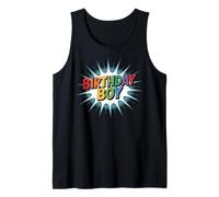 Comic Superhero Birthday BOY Cool Surprise 3rd 4th Party Tank Top