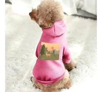 Comic Wind, The Deer at Dusk Pet Dog Hoodies Dog Clothes for Small Dogs Vest Chihuahua Clothes Warm Coat Jacket Autumn Puppy Outfits Cats Dogs Clothing 2XL