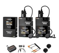 COMICA Boom X-D2 PRO Wireless Lavalier Microphone with 2 TX & 1 RX