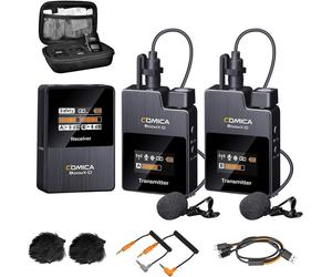 Comica Boom X D2 Wireless Dual Microphone System YouTube Podcast Camera TikTok