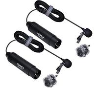 COMICA CVM-V02C Cardioid XLR Lavalier Microphone (2Pack/5.9ft)