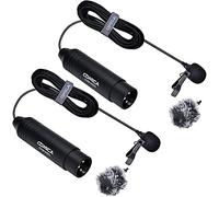 COMICA CVM-V02O XLR Omnidirectional Lavalier Microphone (2 Pack/14.7ft)