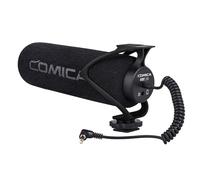COMICA CVM-V30 LITE Camera Shotgun Microphone (Black) | Super-Cardioid, Condenser, for Canon, Nikon, Sony, Panasonic, Camera, DSLR, Iphone, Samsung, Huawei