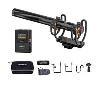 COMICA CVM-VM30 2.4G Super Cardioid Condenser Wireless Shotgun Microphone for Camera, Smartphone, and PC with 75/150Hz, Super-Cardioid Universal Video Microphone for Filmmakers, Vloggers