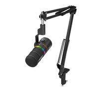 COMICA EJoy D10 A XLR USB Dynamic Microphone with Boom Arm Stand for Gaming/Live Streaming/TikTok/Podcast Recording,with RGB Light,Mute Button for PC,Smartphone,Computer,Mac,Xbox,PS4/5(Black)