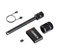 COMICA Revo S Wireless Handheld Interview Microphone USB-C, Cardioid Condenser Rechargeable Reporter Microphone for Phone, Professional Recording Mic for Speech, Street Interviews