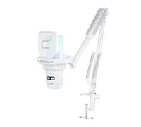 comica Uni RGB Condenser USB Microphone with Shock Mount for Gaming（White）