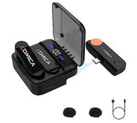COMICA Vimo S UC Wireless Microphone for Smartphone/PC, Lavalier Microphone Wireless with Noise Reduction, 5 Hour Battery Life, 656' Range, Wireless Mic for Vlog/Live Streaming/YouTube (USB-C)