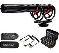 COMICA VM20 Super-Cardioid Shotgun Microphone with OLED Power Display & Low Cut Filter, Camera Video Microphone for DSLR Cameras Camcorders and Smartphones for Filmmaking, Content Creation