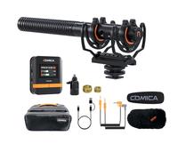 COMICA VM40 Wireless Shotgun Microphone with Receiver for Camera,Smartphone and PC,Support APP Control USB C Digital Output for Video Recording, Podcasting and Interview