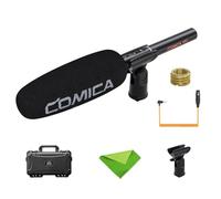 COMICA VP3 XLR Shotgun Microphone,Condenser Super Cardioid Directional Condenser Mic for Camera/Camcorders,Professional Mic for Content Creation,Video Recording, Filmmaking, Live Streaming